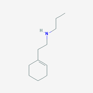 molecular formula C11H21N B1274347 (2-Cyclohex-1-EN-1-ylethyl)propylamine CAS No. 356532-69-9