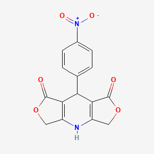 8-(4-nitrophenyl)-5,11-dioxa-2-azatricyclo[7.3.0.03,7]dodeca-1(9),3(7)-diene-6,10-dione