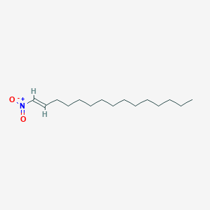 molecular formula C15H29NO2 B12743527 (1E)-1-Nitro-1-pentadecene CAS No. 53520-53-9