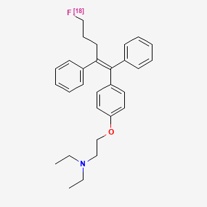 molecular formula C29H34FNO B12743571 Fluoromethyl-N,N-diethyltamoxifen, F-18 CAS No. 143554-40-9