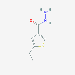 molecular formula C7H10N2OS B1274362 5-Ethylthiophene-3-carbohydrazide CAS No. 438225-57-1