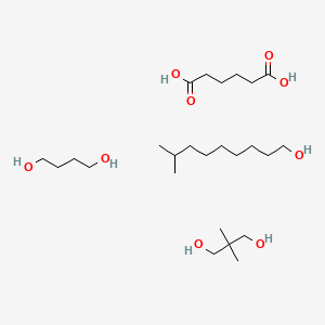 molecular formula C10H22O.C6H10O4.C5H12O2.C4H10O2<br>C25H54O9 B12743669 Einecs 284-074-1 CAS No. 84777-46-8