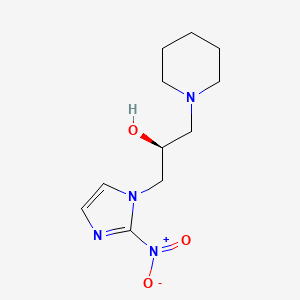 molecular formula C11H18N4O3 B12743698 Pimonidazole, (S)- CAS No. 197861-12-4