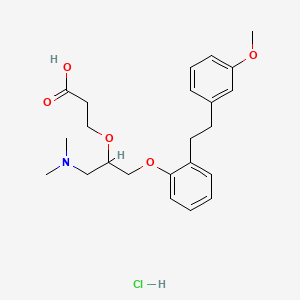 2-((3-Dimethylamino-2-(2-carboxyethoxy))propoxy)-3'-methoxybibenzyl hydrochloride