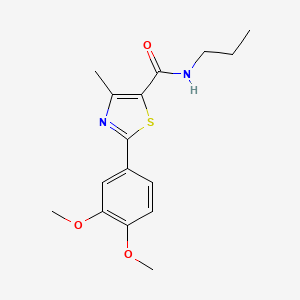 5-Thiazolecarboxamide, 2-(3,4-dimethoxyphenyl)-4-methyl-N-propyl-