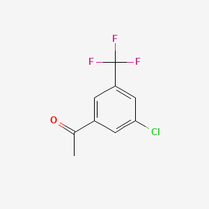 molecular formula C9H6ClF3O B1274375 1-(3-Chloro-5-(trifluoromethyl)phenyl)ethanone CAS No. 886497-11-6