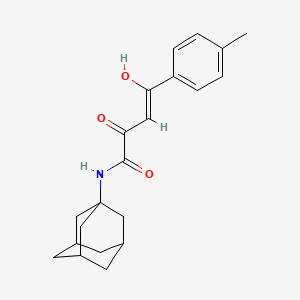 2-Hydroxy-4-(4-methylphenyl)-4-oxo-N-tricyclo(3.3.1.1(sup 3,7))dec-1-yl-2-butenamide