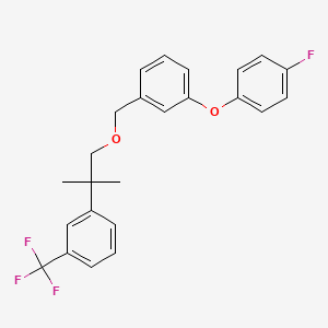 Benzene, 1-(4-fluorophenoxy)-3-((2-(3-(trifluoromethyl)phenyl)-2-methylpropoxy)methyl)-