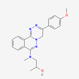 1-((3-(4-Methoxyphenyl)-4H-(1,2,4)triazino(3,4-a)phthalazin-7-yl)methylamino)-2-propanol