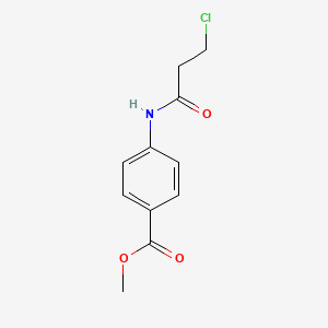 molecular formula C11H12ClNO3 B1274421 Methyl 4-[(3-chloropropanoyl)amino]benzoate CAS No. 160313-42-8