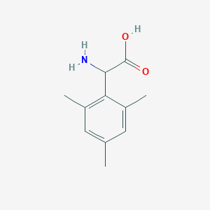 molecular formula C11H15NO2 B1274429 Amino(mesityl)acetic acid CAS No. 500695-54-5