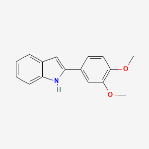 molecular formula C16H15NO2 B1274432 2-(3,4-dimethoxyphenyl)-1H-indole CAS No. 59816-56-7