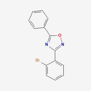 molecular formula C14H9BrN2O B1274439 3-(2-溴苯基)-5-苯基-1,2,4-噁二唑 CAS No. 827332-78-5