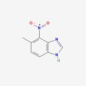 molecular formula C8H7N3O2 B1274441 6-methyl-7-nitro-1H-benzimidazole 