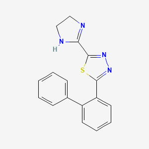 1,3,4-Thiadiazole, 2-(1,1'-biphenyl-2-yl)-5-(4,5-dihydro-1H-imidazol-2-yl)-