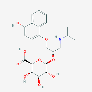 4-Hydroxypropranolol glucuronide, (S)-