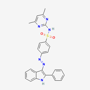 N-(4,6-Dimethyl-2-pyrimidinyl)-4-((2-phenyl-1H-indol-3-yl)azo)benzenesulfonamide