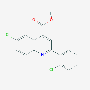 molecular formula C16H9Cl2NO2 B1274466 6-氯-2-(2-氯苯基)喹啉-4-羧酸 CAS No. 590376-91-3