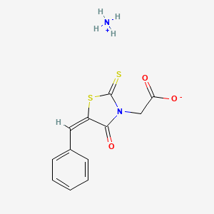 5-Benzylidene-4-oxo-2-thioxothiazolidine-3-acetic acid ammonium salt