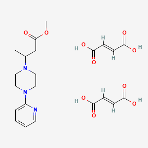 (E)-but-2-enedioic acid;methyl 3-(4-pyridin-2-ylpiperazin-1-yl)butanoate