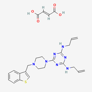 1-(4,6-Bis-allylamino-s-triazin-2-yl)-4-(benzothien-3-ylmethyl)piperazine