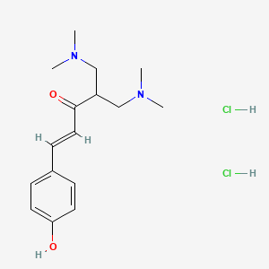 1-Penten-3-one, 5-(dimethylamino)-4-((dimethylamino)methyl)-1-(4-hydroxyphenyl)-, dihydrochloride, (E)-