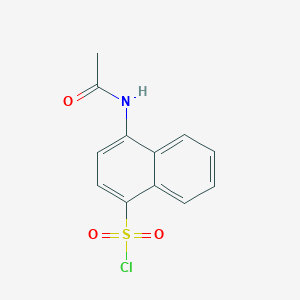 molecular formula C12H10ClNO3S B1274471 4-乙酰胺基萘-1-磺酰氯 CAS No. 5690-20-0