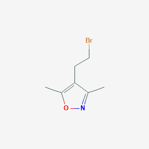 molecular formula C7H10BrNO B1274478 4-(2-溴乙基)-3,5-二甲基异噁唑 CAS No. 83467-35-0
