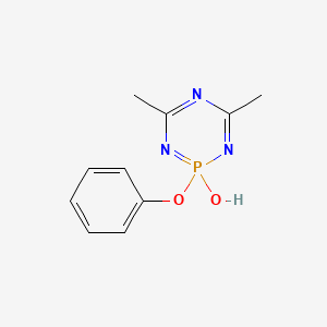 4,6-Dimethyl-2-phenoxy-1,3,5,2lambda(5)-triazaphosphinin-2-ol