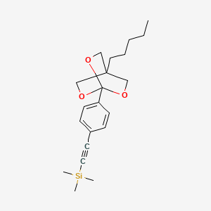 Silane, ((4-(4-pentyl-2,6,7-trioxabicyclo(2.2.2)oct-1-yl)phenyl)ethynyl)trimethyl-