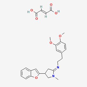 1-Methyl-4-(2-benzofuryl)-2-(3',4'-dimethoxyphenethylimino)pyrrolidine hydrogen fumarate