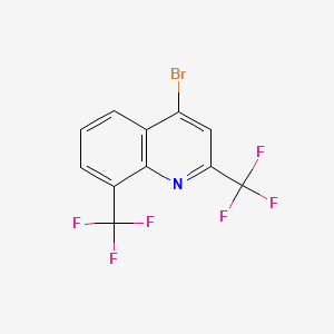 molecular formula C11H4BrF6N B1274484 4-溴-2,8-双(三氟甲基)喹啉 CAS No. 35853-45-3