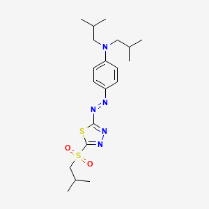 Benzenamine, N,N-bis(2-methylpropyl)-4-((5-((2-methylpropyl)sulfonyl)-1,3,4-thiadiazol-2-yl)azo)-