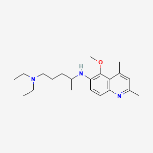 N(sup 1),N(sup 1)-Diethyl-N(sup 4)-(5-methoxy-2,4-dimethyl-6-quinolinyl)-1,4-pentanediamine