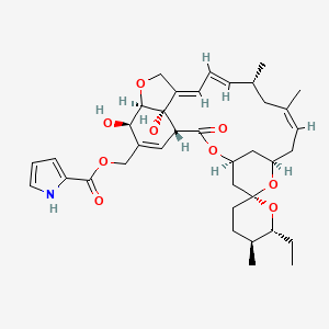 (6R,25R)-5-O-Demethyl-28-deoxy-6,28-epoxy-25-ethyl-27-((1H-pyrrol-2-ylcarbonyl)oxy)milbemycin B