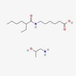 1-Aminopropan-2-ol;6-(2-ethylhexanoylamino)hexanoic acid