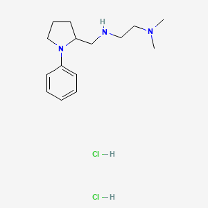 (+-)-N,N-Dimethyl-N'-((1-phenyl-2-pyrrolidinyl)methyl)-1,2-ethanediamine dihydrochloride