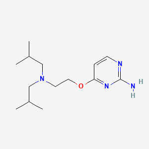 Pyrimidine, 2-amino-4-(2-diisobutylaminoethoxy)-