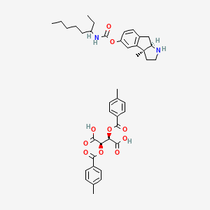 [(3aR,8bS)-8b-methyl-2,3,3a,4-tetrahydro-1H-indeno[2,1-b]pyrrol-7-yl] N-octan-3-ylcarbamate;(2R,3R)-2,3-bis[(4-methylbenzoyl)oxy]butanedioic acid