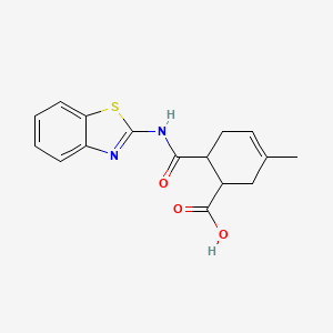molecular formula C16H16N2O3S B1274502 6-(苯并噻唑-2-基氨基甲酰基)-3-甲基-环己-3-烯羧酸 CAS No. 332410-15-8