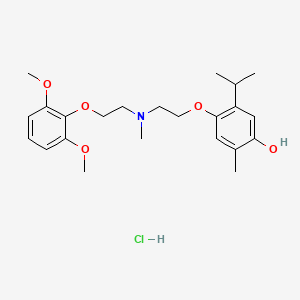 Phenol, 4-(2-((2-(2,6-dimethoxyphenoxy)ethyl)methylamino)ethoxy)-2-methyl-5-(1-methylethyl)-,hydrochloride