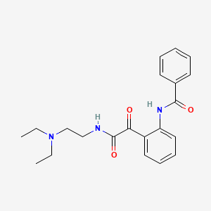 Benzanilide, 2'-((2-(diethylamino)ethylamino)oxalyl)-