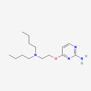 Pyrimidine, 2-amino-4-(2-dibutylaminoethoxy)-