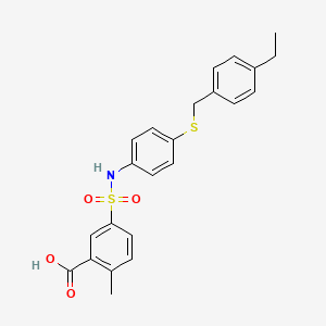 molecular formula C23H23NO4S2 B12745062 2Mux3DX6TR CAS No. 866355-28-4