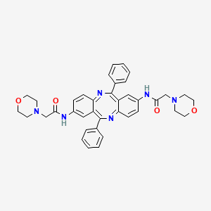 Morpholineacetamide, N,N'-(6,12-diphenyldibenzo(b,f)(1,5)diazocine-2,8-diyl)bis-