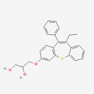 3-((10-Ethyl-11-phenyldibenzo(b,f)thiepin-3-yl)oxy)1,2-propanediol