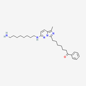 1-Heptanone, 7-(2-((8-aminooctyl)amino)-5-methylimidazo(1,5-b)pyridazin-7-yl)-1-phenyl-