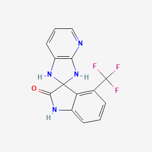 1,3-Dihydro-4'-(trifluoromethyl)spiro(2H-imidazo(4,5-b)pyridine-2,3'-(3H)indol)-2'(1'H)-one