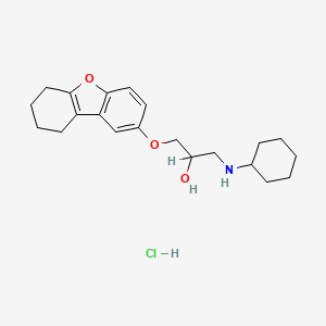 1-(Cyclohexylamino)-3-((6,7,8,9-tetrahydro-2-dibenzofuranyl)oxy)-2-propanol hydrochloride