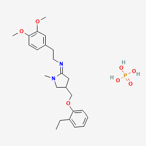 1-Methyl-4-(2'-ethylphenoxymethyl)-2-(3',4'-dimethoxyphenethylimino)pyrrolidine phosphate